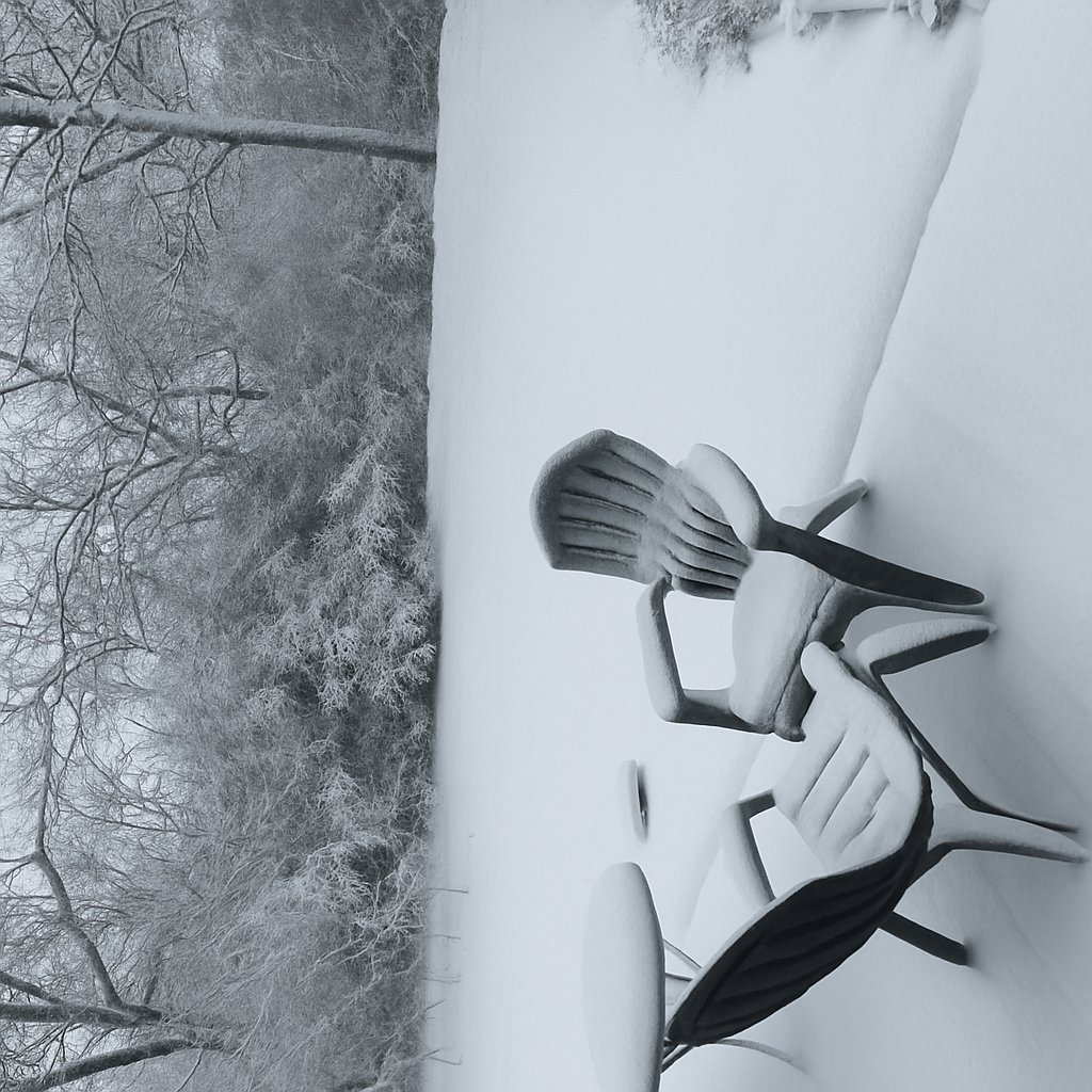 Add 6 inches of snow to this image without changing anything else